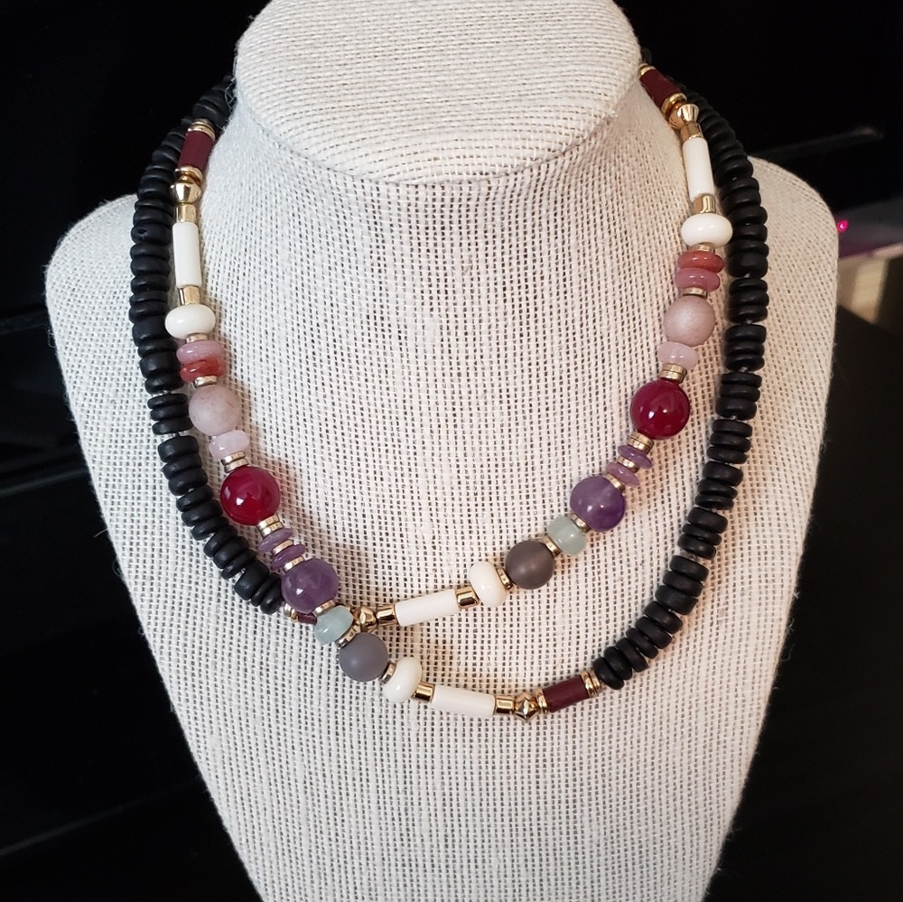 Stella and Dot Long Strand Beaded Necklace
